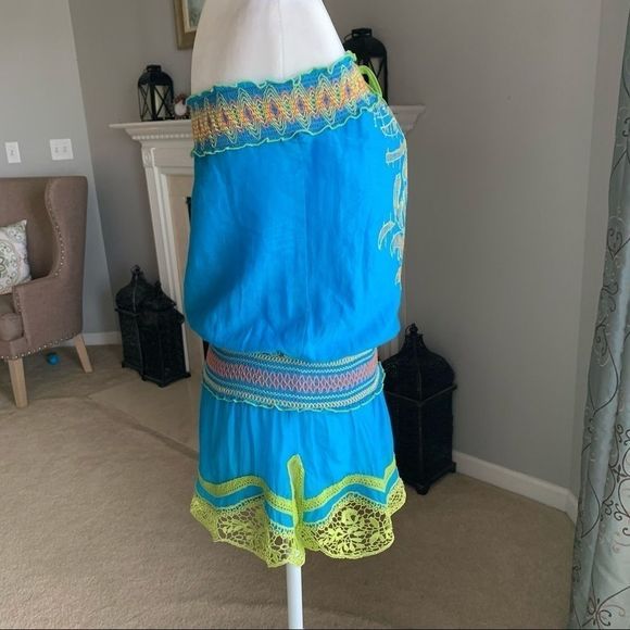 EUC Hale Bob Stitches and Sequins Boho Top - Picture 9 of 16